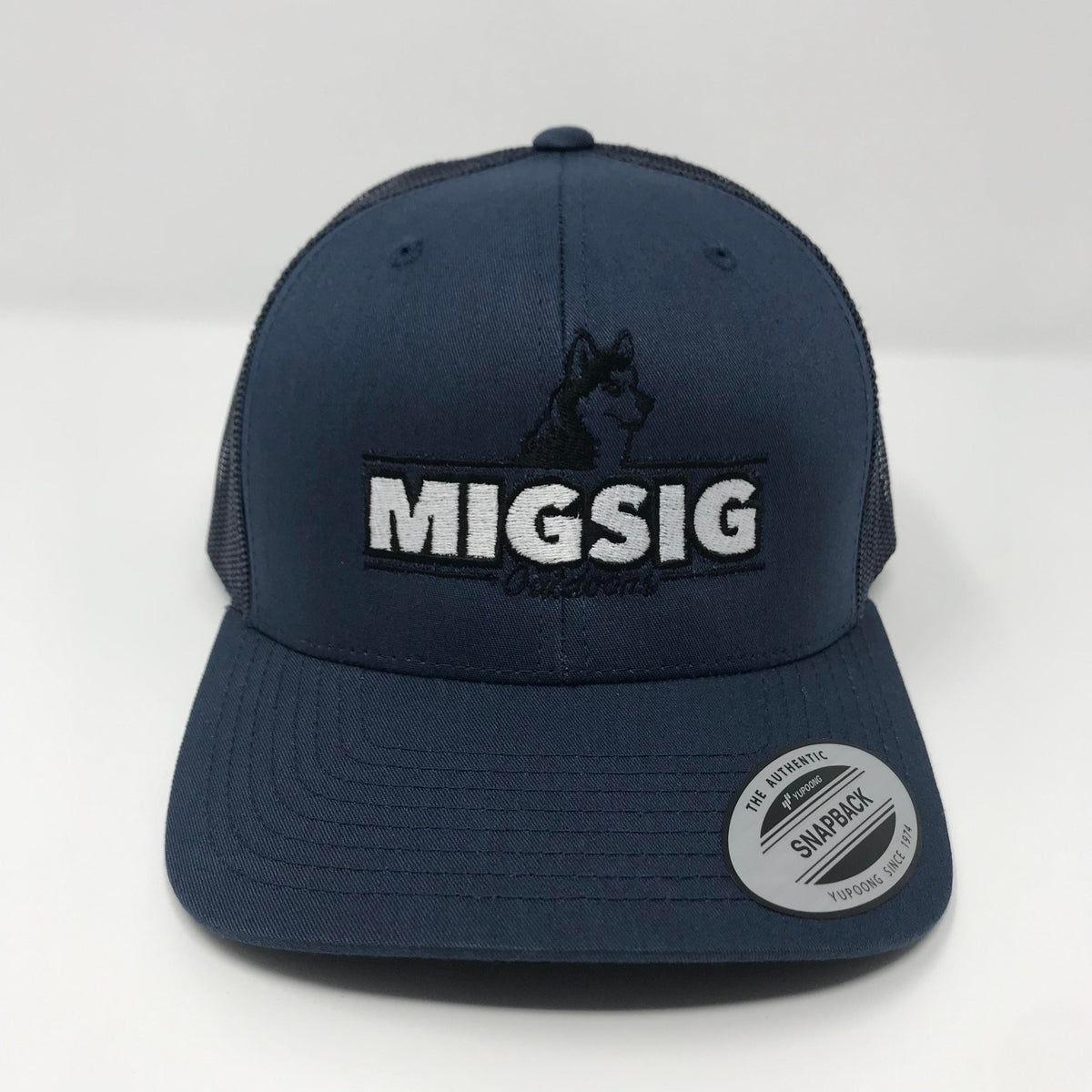 Deep Blue- Trucker Snap Back Hat – Mig Sig Outdoors