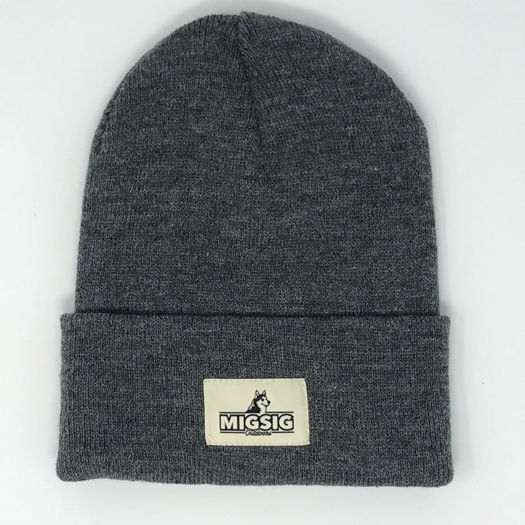 NEW! Knit Cuffed Beanie - Grey