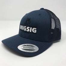 Load image into Gallery viewer, Deep Blue- Trucker Snap Back Hat
