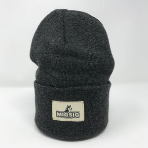 NEW! Knit Cuffed Beanie - Heather Black