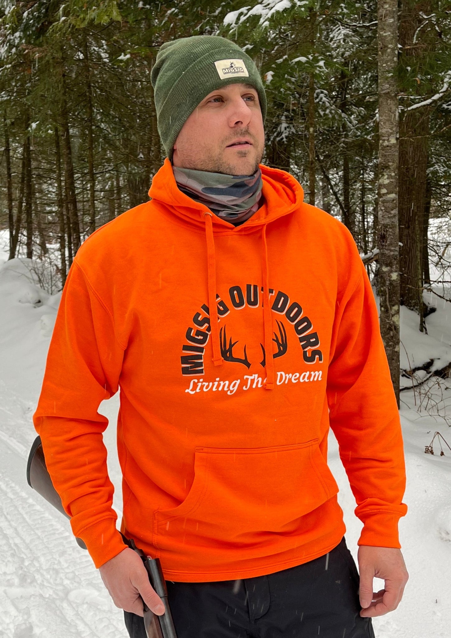 Hunter orange zip hoodie hotsell